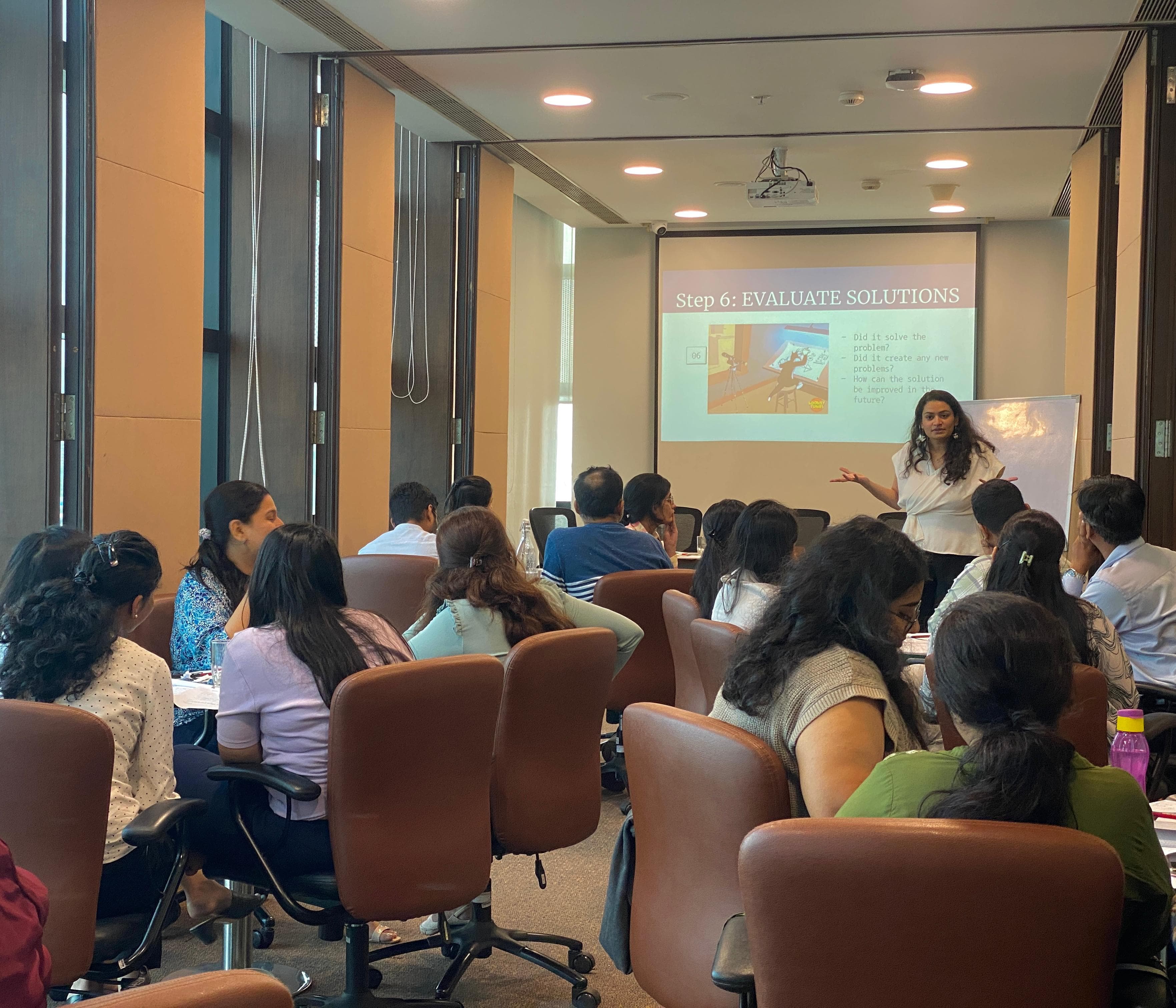 SHARP workshop — facilitator leading a leadership judgment session